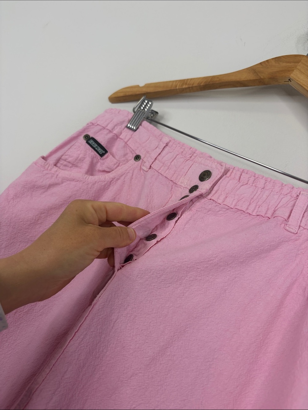 Ezze Wear Skirt Womens Large Light Pink Cotton Gauze A Line Midi Made in Canada - Picture 6 of 13